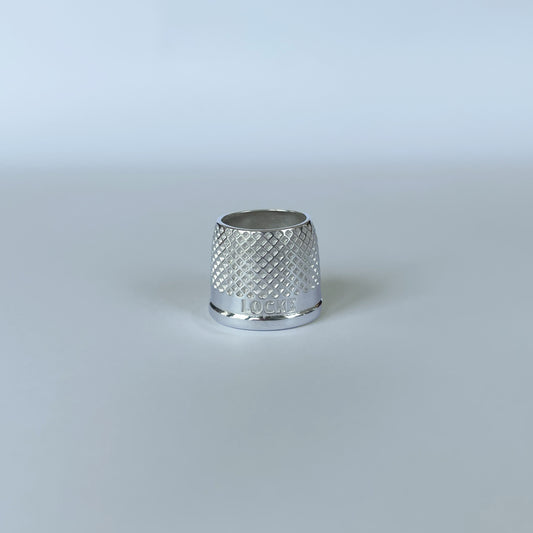 Tailor's Thimble - Hypoallergenic Bright White Metal